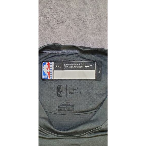 Nike Los Angeles Clippers Sz 2XL-T Shirt Gray Warm Up NBA Player Issued Men C27 - Picture 5 of 9